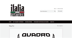 Desktop Screenshot of italiafightgear.com