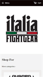 Mobile Screenshot of italiafightgear.com